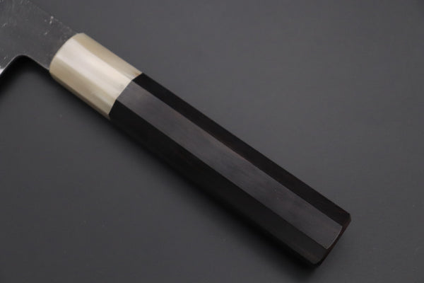 Mutsumi Hinoura Bunka Mutsumi Hinoura White Steel No.1 Kurouchi Damascus Series "White Storm" MWS-4 Bunka 165mm (6.4 Inch)