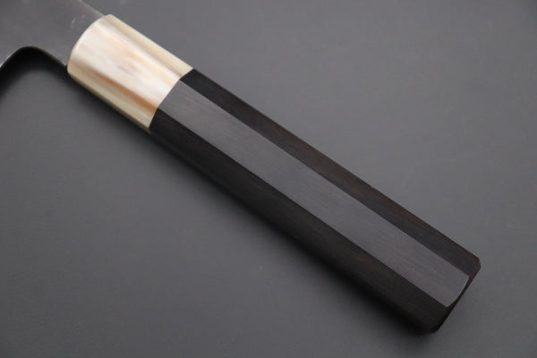 Mutsumi Hinoura Nakiri Mutsumi Hinoura White Steel No.1 Kurouchi Damascus Series "White Storm" MWS-5 Nakiri 165mm (6.4 Inch)