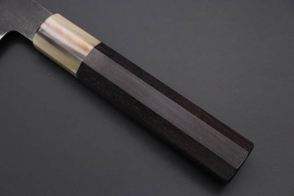 Mutsumi Hinoura Nakiri Mutsumi Hinoura White Steel No.1 Kurouchi Damascus Series "White Storm" MWS-5 Nakiri 165mm (6.4 Inch)