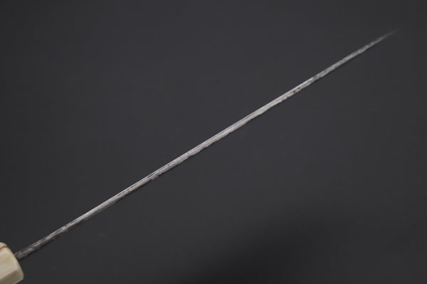 Mutsumi Hinoura Wa Gyuto Mutsumi Hinoura White Steel No.1 Kurouchi Damascus Series "White Storm" MWS-6 Wa Gyuto 210mm (8.2 Inch)
