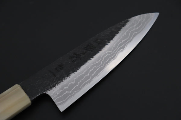 Mutsumi Hinoura Wa Petty Mutsumi Hinoura White Steel No.1 Kurouchi Damascus Series "White Storm" MWS-1 Wa Petty 125mm (4.9 Inch)