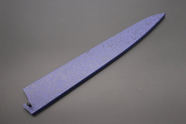 Others Accessories Blue Lacquered Wooden Saya for Sujihiki 300mm