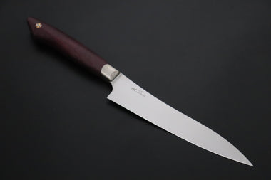 Others Petty Master Hiroshi Saito SH-11 Custom VG-10 Stainless Steel (Mono-Steel) Petty 155mm (6.1 inch, Purple Heart Wood Handle)