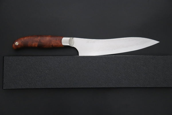 Others Petty Master Hiroshi Saito SH-13 Custom R-2 Damascus Petty 155mm (6.1 inch, Quince Burlwood Handle)