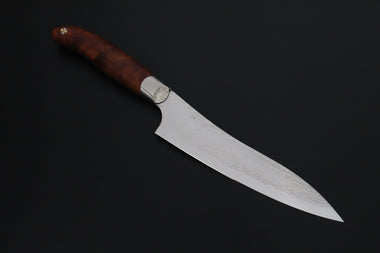 Others Petty Master Hiroshi Saito SH-13 Custom R-2 Damascus Petty 155mm (6.1 inch, Quince Burlwood Handle)