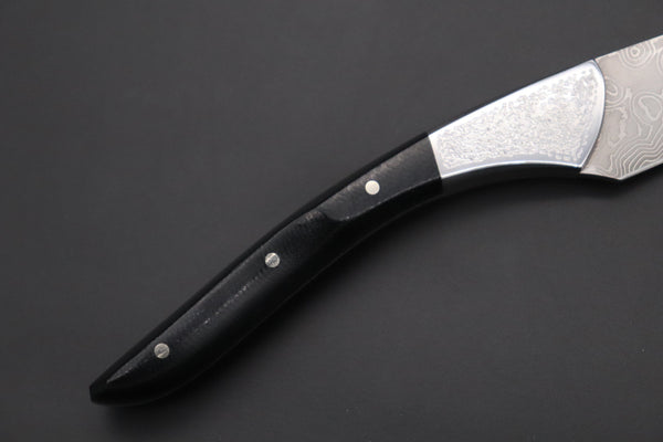 Others Steak Knife Koji Hara KH-530 Koji's Hammer Forged Damascus Custom Utility Steak Knife "Elegant Stubby"