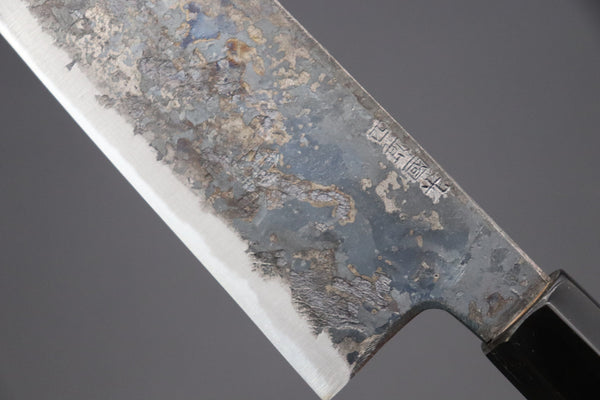 Shirou-Kunimitsu Bunka Shirou-Kunimitsu White Steel No.2 Kurouchi Series SK-4 Bunka 190mm (7.4 Inch)