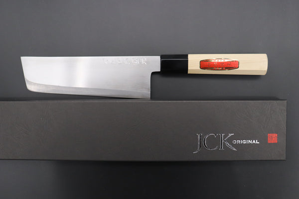 Shirou-Kunimitsu Nakiri Shirou-Kunimitsu Blue Steel No.2 Natural Beauty Series SKB-3 Nakiri 165mm (6.4 Inch)