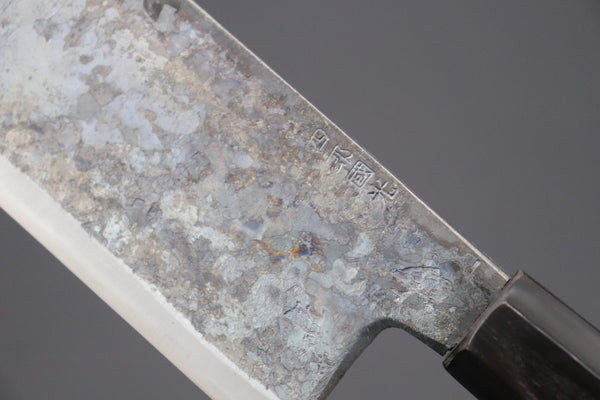 Shirou-Kunimitsu Nakiri Shirou-Kunimitsu White Steel No.2 Kurouchi Series SK-3 Nakiri 165mm (6.4 Inch)