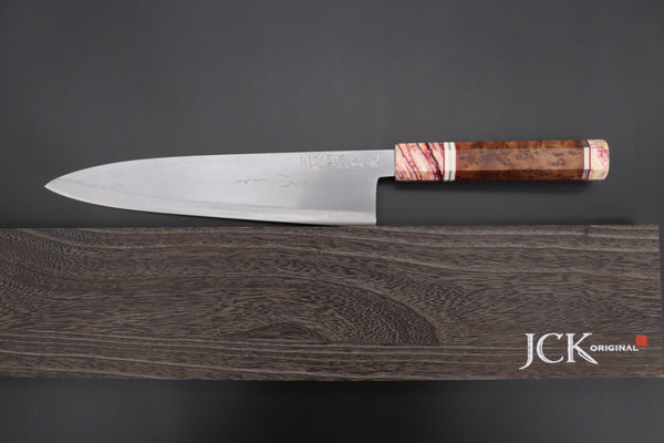 Shirou-Kunimitsu Wa Gyuto Shirou-Kunimitsu TAMAHAGANE “JEWEL STEEL” Series SKTJ-17 Wa Gyuto 240mm (9.4 Inch)