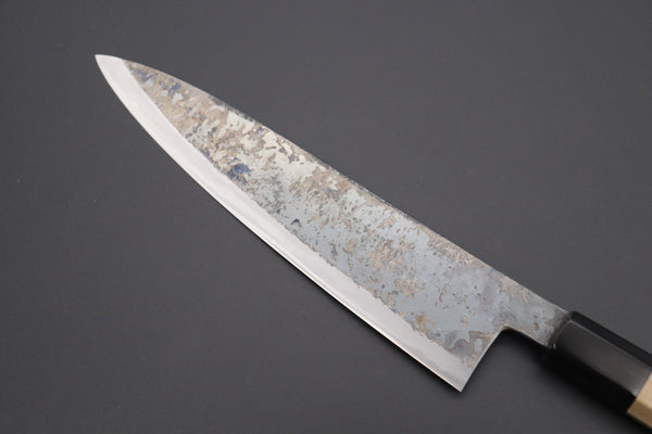 Shirou-Kunimitsu Wa Gyuto Shirou-Kunimitsu White Steel No.2 Kurouchi Series SK-5 Wa Gyuto 210mm (8.2 Inch)