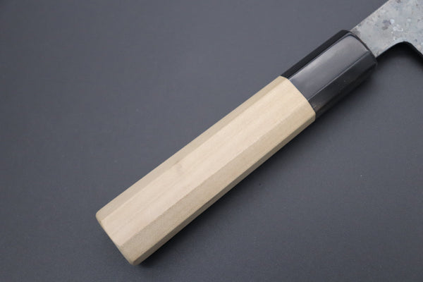 Shirou-Kunimitsu Wa Gyuto Shirou-Kunimitsu White Steel No.2 Kurouchi Series SK-5 Wa Gyuto 210mm (8.2 Inch)