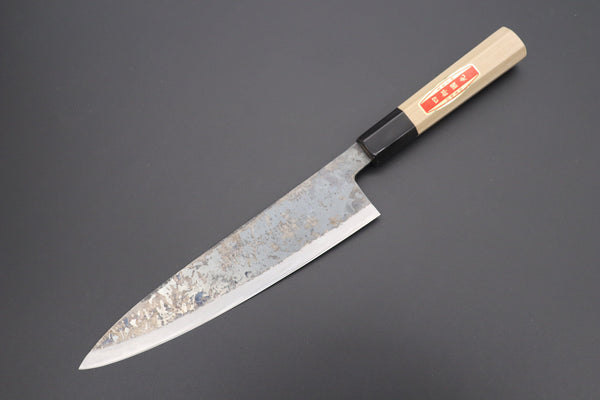 Shirou-Kunimitsu Wa Gyuto Shirou-Kunimitsu White Steel No.2 Kurouchi Series SK-5 Wa Gyuto 210mm (8.2 Inch)