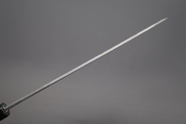 Shirou-Kunimitsu Wa Gyuto Shirou-Kunimitsu White Steel No.2 Kurouchi Series Special Edition SK-5SP24 Wa Gyuto 210mm (8.2 Inch, Ocean Blue Color Stabilized Maple Burl Wood Handle)