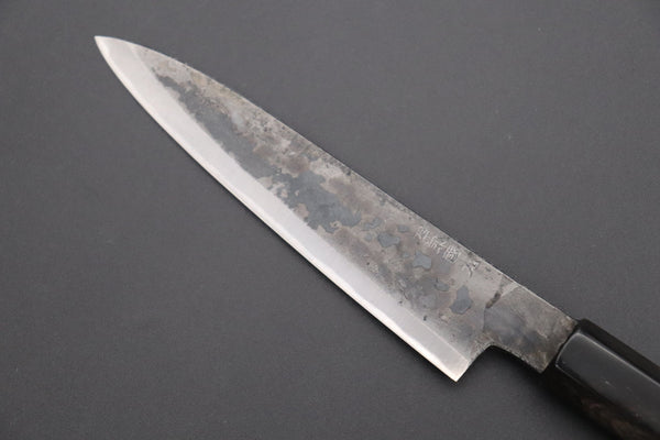 Shirou-Kunimitsu Wa Petty Shirou-Kunimitsu White Steel No.2 Kurouchi Series SK-1 Wa Petty 140mm (5.5 Inch)