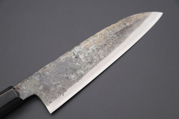 Shirou-Kunimitsu Wa Santoku Shirou-Kunimitsu White Steel No.2 Kurouchi Series SK-2 Wa Santoku 180mm (7 Inch)