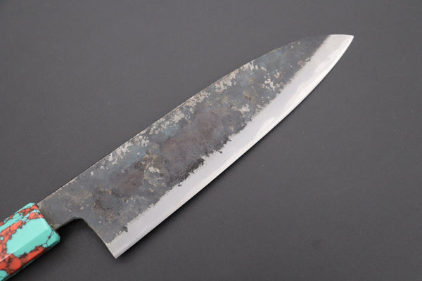 Shirou-Kunimitsu Wa Santoku Shirou-Kunimitsu White Steel No.2 Kurouchi Series Special Edition SK-2SP43 Wa Santoku 180mm (7 Inch)