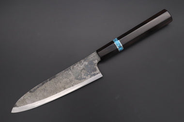 Shirou-Kunimitsu Wa Santoku Shirou-Kunimitsu White Steel No.2 Kurouchi Series Special Edition SK-2SP51 Wa Santoku 180mm (7 Inch)