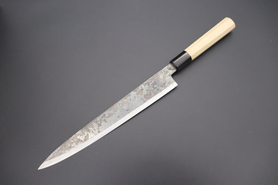 Shirou-Kunimitsu Wa Sujihiki Shirou-Kunimitsu White Steel No.2 Kurouchi Series SK-7 Wa Sujihiki 270mm (10.6 Inch)