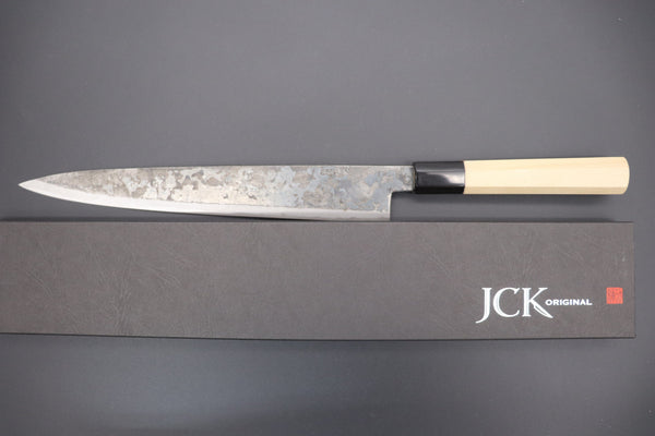 Shirou-Kunimitsu Wa Sujihiki Shirou-Kunimitsu White Steel No.2 Kurouchi Series SK-7 Wa Sujihiki 270mm (10.6 Inch)