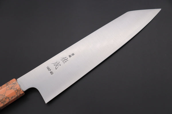 Sukenari Kiritsuke SCL-435 HAP40 Kirutsuke 210mm (8.2 inch) Custom Limited Edition, Sukenari HAP-40 Clad Kiritsuke 210mm (8.2 inch, SCL-435)