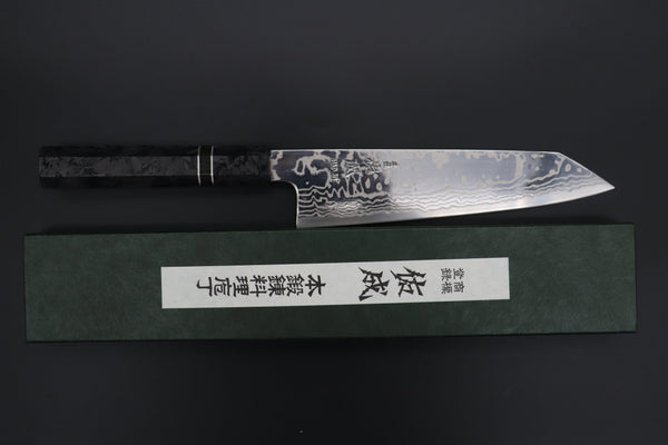 Sukenari Kiritsuke Custom Limited Edition, Sukenari HAP-40 Nickel Damascus Kiritsuke 210mm (8.2 inch, SCL-584)