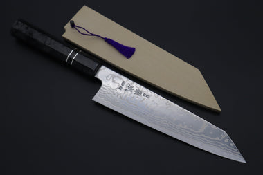 Sukenari Kiritsuke Custom Limited Edition, Sukenari HAP-40 Nickel Damascus Kiritsuke 210mm (8.2 inch, SCL-584)
