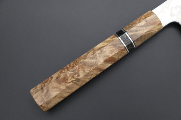 Sukenari Kiritsuke Custom Limited Edition, Sukenari HAP-40 Nickel Damascus Kiritsuke 240mm (9.4 inch, SCL-523)