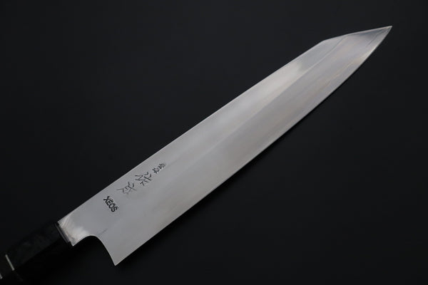 Sukenari Kiritsuke SCL-705 VG-XEOS Kiritsuke 240mm (9.4 inch) Custom Limited Edition, Sukenari VG-XEOS Clad Kiritsuke 240mm - Double Shinogi, Mirror Polish (9.4 inch, SCL-705)