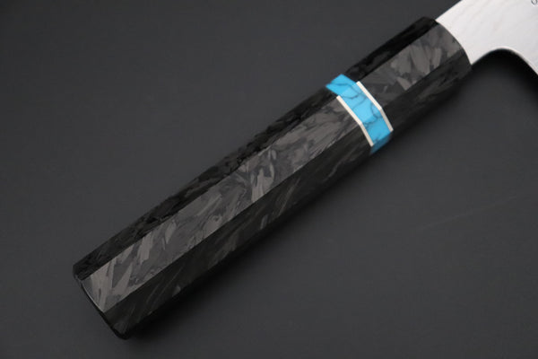 Sukenari Kiritsuke SCL-646 VG-XEOS Kiritsuke 210mm (8.2 inch) Custom Limited Edition, Sukenari VG-XEOS Nickel Damascus Kiritsuke 210mm (8.2 inch, SCL-646)