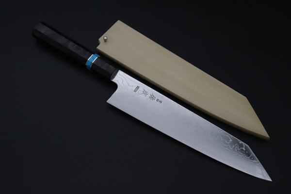 Sukenari Kiritsuke SCL-649 VG-XEOS Kiritsuke 240mm (9.4 inch) Custom Limited Edition, Sukenari VG-XEOS Nickel Damascus Kiritsuke 240mm (9.4 inch, SCL-649)