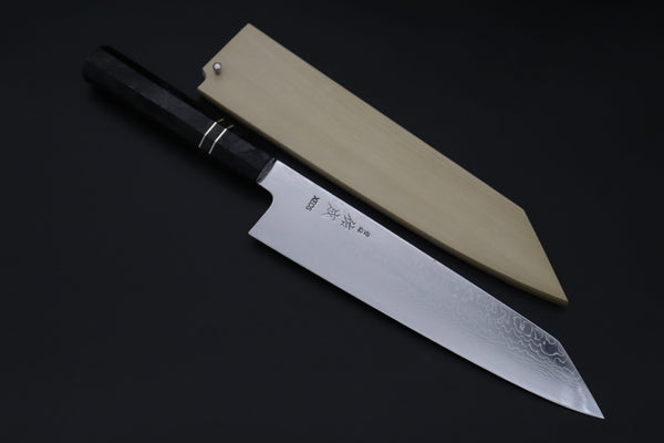 Sukenari Kiritsuke SCL-650 VG-XEOS Kiritsuke 240mm (9.4 inch) Custom Limited Edition, Sukenari VG-XEOS Nickel Damascus Kiritsuke 240mm (9.4 inch, SCL-650)