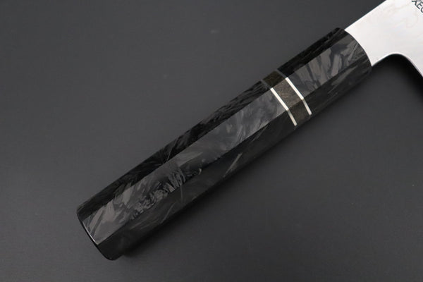 Sukenari Kiritsuke SCL-650 VG-XEOS Kiritsuke 240mm (9.4 inch) Custom Limited Edition, Sukenari VG-XEOS Nickel Damascus Kiritsuke 240mm (9.4 inch, SCL-650)