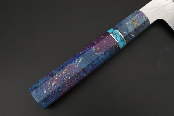 Sukenari Kiritsuke SCL-651 VG-XEOS Kiritsuke 240mm (9.4 inch) Custom Limited Edition, Sukenari VG-XEOS Nickel Damascus Kiritsuke 240mm (9.4 inch, SCL-651)