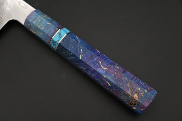 Sukenari Kiritsuke SCL-651 VG-XEOS Kiritsuke 240mm (9.4 inch) Custom Limited Edition, Sukenari VG-XEOS Nickel Damascus Kiritsuke 240mm (9.4 inch, SCL-651)