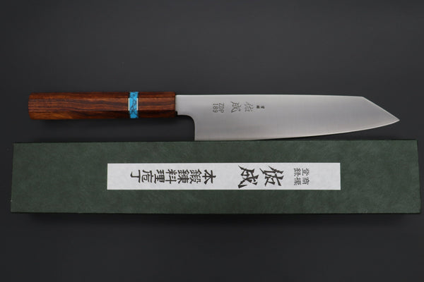 Sukenari Kiritsuke SCL-543 ZDP189 Kiritsuke 210mm (8.2 inch) Custom Limited Edition, Sukenari ZDP-189 Clad Kiritsuke 210mm (8.2 inch, SCL-543)