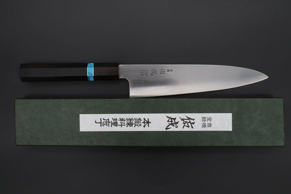 Sukenari Kiritsuke SCL-545 ZDP189 Kiritsuke 210mm (8.2 inch) Custom Limited Edition, Sukenari ZDP-189 Clad Kiritsuke 210mm (8.2 inch, SCL-545)
