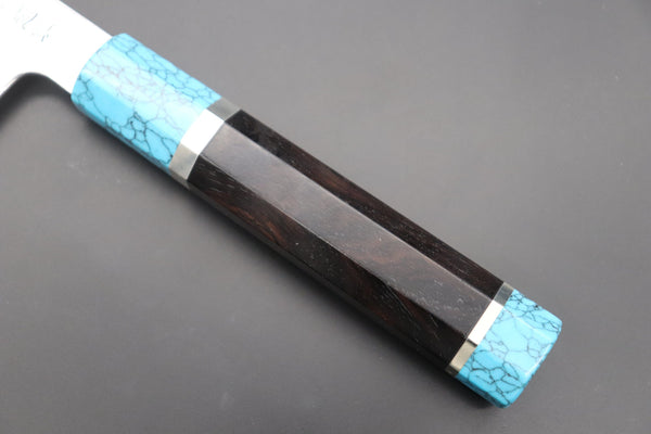 Sukenari Kiritsuke SCL-411 ZDP189 Kiritsuke 210mm (8.2 inch) Custom Limited Edition, Sukenari ZDP-189 Nickel Damascus Kiritsuke 210mm (8.2 inch, SCL-411)