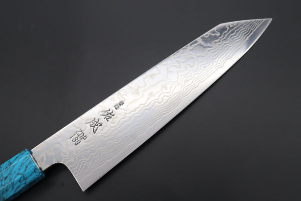 Sukenari Kiritsuke SCL-412 ZDP189 Kiritsuke 210mm (8.2 inch) Custom Limited Edition, Sukenari ZDP-189 Nickel Damascus Kiritsuke 210mm (8.2 inch, SCL-412)