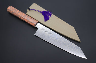 Sukenari Kiritsuke SCL-416 ZDP189 Kiritsuke 210mm (8.2 inch) Custom Limited Edition, Sukenari ZDP-189 Nickel Damascus Kiritsuke 210mm (8.2 inch, SCL-416)