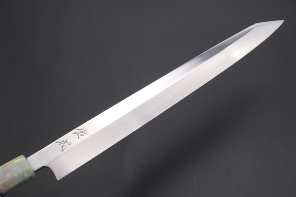 Sukenari Kiritsuke Yanagiba Honyaki SG-II HSG-8 Kiritsuke Yanagiba 300mm (11.8 Inch) / Right Handed Custom Limited Edition, Sukenari Honyaki SG-II Series HSG-8 Kiritsuke Yanagiba 300mm (11.8 Inch, Single Bevel Edge)