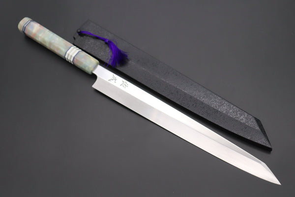 Sukenari Kiritsuke Yanagiba Honyaki SG-II HSG-8 Kiritsuke Yanagiba 300mm (11.8 Inch) / Right Handed Custom Limited Edition, Sukenari Honyaki SG-II Series HSG-8 Kiritsuke Yanagiba 300mm (11.8 Inch, Single Bevel Edge)