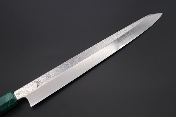 Sukenari Kiritsuke Yanagiba SCL-460 SRS-13 Kiritsuke Yanagiba 330mm (12.9 inch) Custom Limited Edition, Sukenari SRS-13 Nickel Damascus Kiritsuke Yanagiba 330mm (12.9 inch, SCL-460)