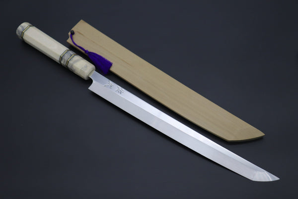 Sukenari Sakimaru Takohiki Honyaki SG-II HSG-12 Sakimaru Takohiki 300mm (11.8 Inch) / Right Handed Custom Limited Edition, Sukenari Honyaki SG-II Series HSG-12 Sakimaru Takohiki 300mm (11.8 Inch, Single Bevel Edge)