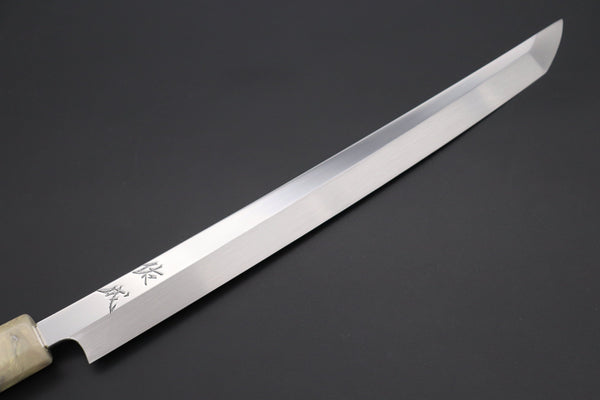 Sukenari Sakimaru Takohiki Honyaki SG-II HSG-12 Sakimaru Takohiki 300mm (11.8 Inch) / Right Handed Custom Limited Edition, Sukenari Honyaki SG-II Series HSG-12 Sakimaru Takohiki 300mm (11.8 Inch, Single Bevel Edge)