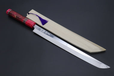 Sukenari Sakimaru Takohiki Honyaki XEOS HX-1 Sakimaru Takohiki 300mm (11.8 Inch) / Right Handed Custom Limited Edition, Sukenari Honyaki XEOS Series HX-1 Sakimaru Takohiki 300mm (11.8 Inch, Single Bevel Edge)