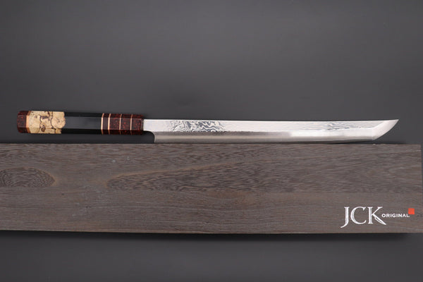 Sukenari Sakimaru Takohiki SCL-458 SRS-13 Sakimaru Takohiki 300mm (11.8 inch) Custom Limited Edition, Sukenari SRS-13 Nickel Damascus Sakimaru Takohiki 300mm (11.8 inch, SCL-458)