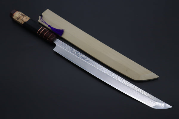 Sukenari Sakimaru Takohiki SCL-458 SRS-13 Sakimaru Takohiki 300mm (11.8 inch) Custom Limited Edition, Sukenari SRS-13 Nickel Damascus Sakimaru Takohiki 300mm (11.8 inch, SCL-458)