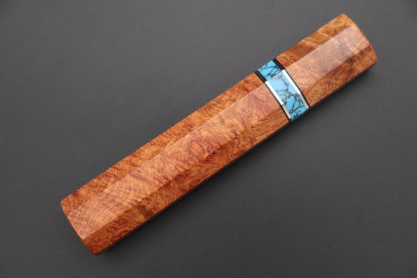 Sukenari Wa Gyuto “Build Your Dream Knife” Sukenari HAP-40 Nickel Damascus SNBO-3 Wa Gyuto 210mm (8.2 Inch)