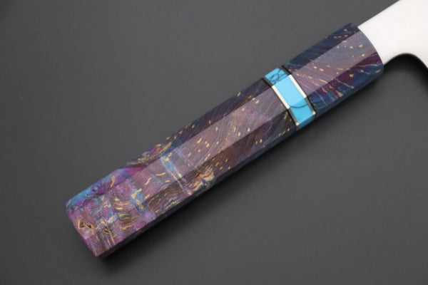 Sukenari Wa Gyuto SCL-608 HAP40 Wa Gyuto 210mm (8.2 inch) Custom Limited Edition, Sukenari HAP-40 Clad Wa Gyuto 210mm (8.2 inch, SCL-608)